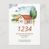 カントリーコテージハウス我々は家に移動した 案内ポストカード (正面)