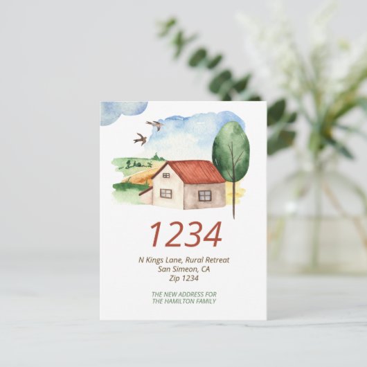 カントリーコテージハウス我々は家に移動した 案内ポストカード (スタンド正面)