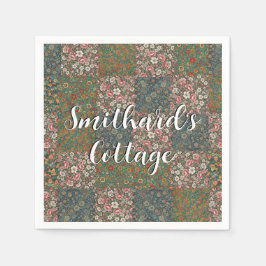カントリーコテージフロントドアマットコテージコア スタンダードカクテルナプキン
