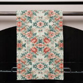 カントリーコテージフローラルパターン キッチンタオル