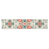カントリーコテージフローラルパターン ショートテーブルランナー (横)