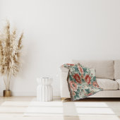 カントリーコテージフローラルパターン スローブランケット