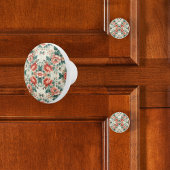 カントリーコテージフローラルパターン セラミックノブ