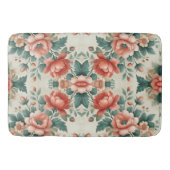 カントリーコテージフローラルパターン バスマット (正面)