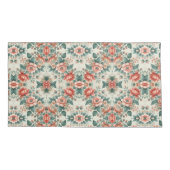 カントリーコテージフローラルパターン 枕カバー (裏面)