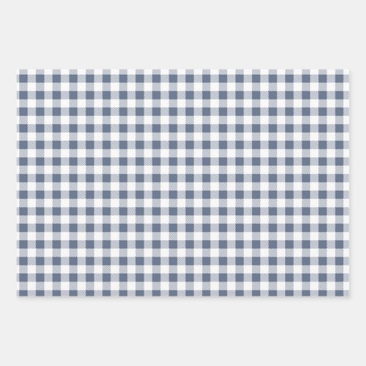 カントリーコテージブルーグースプレイドとデイジー ラッピングペーパーシート (正面2)