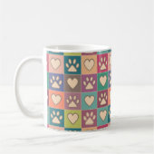 カントリーコテージポープリントズ&ハート コーヒーマグカップ (左)