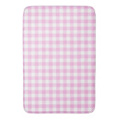カントリーコテージ ピンクのチェック柄  バスマット (正面縦)