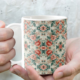 カントリーコテージ フラワーマグ コーヒーマグカップ