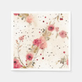 カントリーコテージ フラワー ペーパーナプキン スタンダードカクテルナプキン (正面)