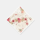 カントリーコテージ フラワー ペーパーナプキン スタンダードカクテルナプキン (角)