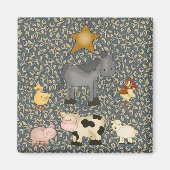 カントリーコレクションファームアニマルズ冷蔵庫用マグネット マグネット (正面)