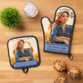 カントリーコージーヘイオーブンミットとポットホルダーセット 鍋つかみ&鍋敷きセット (トップダウン)