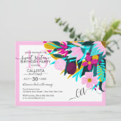 カントリーゴールデンピ離れンク縁どクフローラスイーツ16 招待状 (スタンド正面)