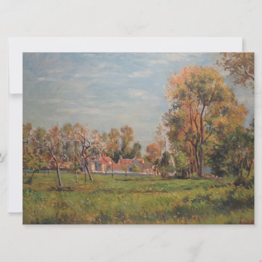 カントリーサイドのまわりにラグニー（フランス） （農村風景） カード (正面)