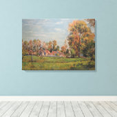 カントリーサイドのまわりにラグニー（フランス） （農村風景） キャンバスプリント (インサイチュ (ウッドフロア))