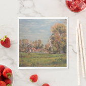 カントリーサイドのまわりにラグニー（フランス） （農村風景） スタンダードランチョンナプキン (インサイチュ)