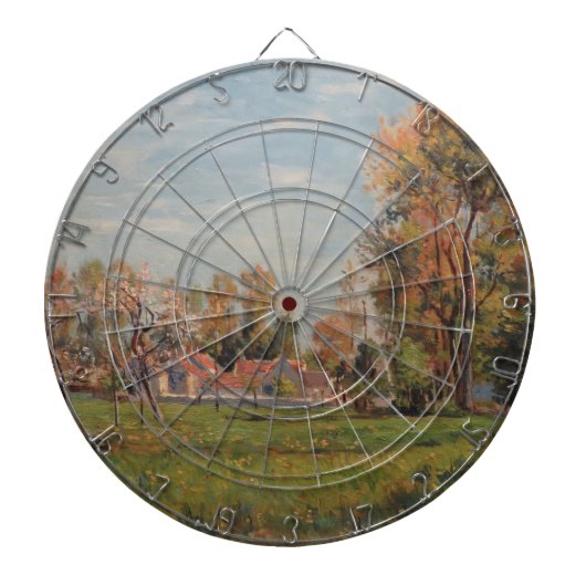 カントリーサイドのまわりにラグニー（フランス） （農村風景） ダーツボード (正面)