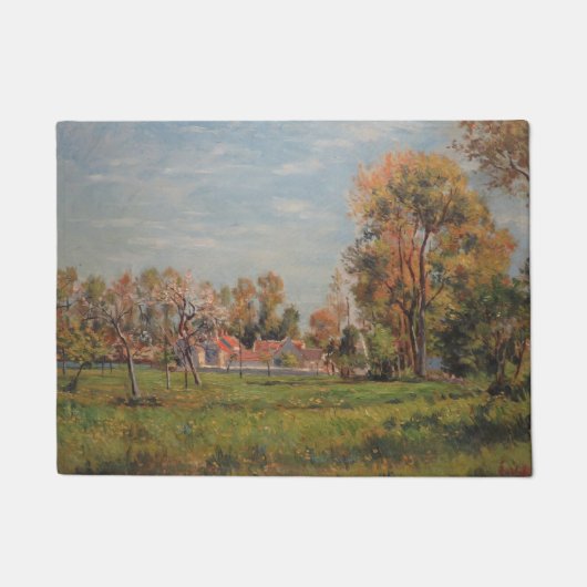 カントリーサイドのまわりにラグニー（フランス） （農村風景） ドアマット (正面)