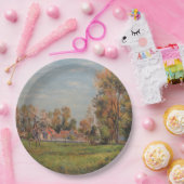 カントリーサイドのまわりにラグニー(フランス) (農村風景) ペーパープレート (パーティー)
