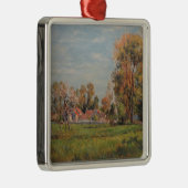 カントリーサイドのまわりにラグニー（フランス） （農村風景） メタルオーナメント (右)