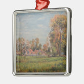 カントリーサイドのまわりにラグニー（フランス） （農村風景） メタルオーナメント (左)