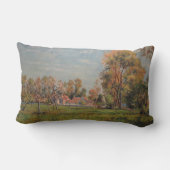 カントリーサイドのまわりにラグニー(フランス) (農村風景) ランバークッション (裏面)