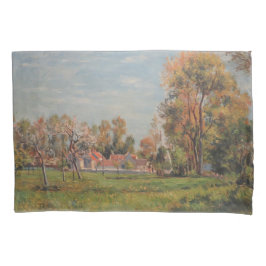 カントリーサイドのまわりにラグニー（フランス） （農村風景） 枕カバー