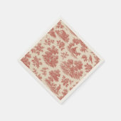 カントリーサイドのウィスパーズ – レッドトワール紙ナップ スタンダードカクテルナプキン (角)