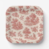 カントリーサイドのウィスパーズ – レッドトワール紙プラット ペーパープレート (正面)