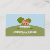 カントリーサイドの漫画の家 – 実在エステートエージェント 名刺 (正面)