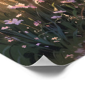 カントリーサイドコテージ – パインターリースタイル風景 ポスター (角)