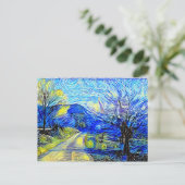 カントリーサイドスターリーナイトアクリルパロディ絵画ーズ ポストカード (スタンド正面)