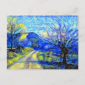 カントリーサイドスターリーナイトアクリルパロディ絵画ーズ ポストカード (正面)