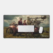 カントリーサイドスチームパンクアドベンチャー威厳のある – ライド デスクマット (キーボード&マウス)