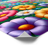 カントリーサイドチャーム:ルースターのフローラヘブン子供部屋 ポスター (角)