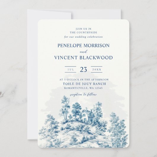 カントリーサイドトイレデジュイ結婚ズ 招待状 (正面)