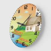 カントリーサイドハウスバイザレイク ラージ壁時計 (傾斜)