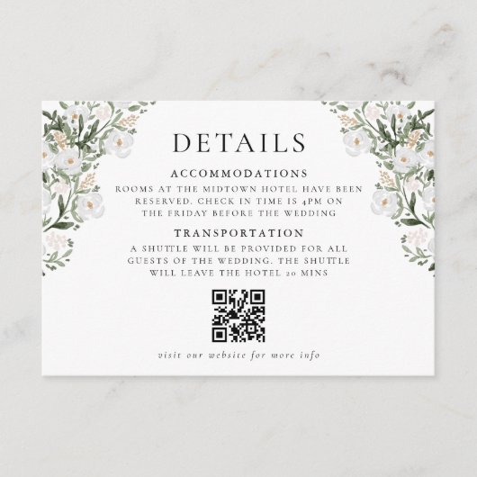 カントリーサイドマナー結婚ズ詳細 エンクロージャーカード (正面)