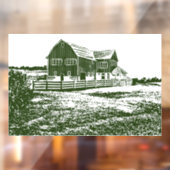 カントリーサイドランドスケープスタイルファームハウス ウィンドウサイン (シート2)