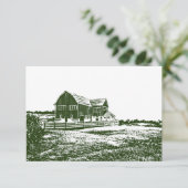 カントリーサイドランドスケープスタイルファームハウス サンキューカード (スタンド正面)