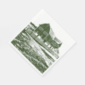 カントリーサイドランドスケープスタイルファームハウス スタンダードランチョンナプキン (角)