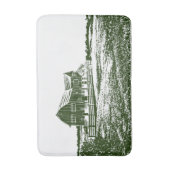 カントリーサイドランドスケープスタイルファームハウス バスマット (正面縦)