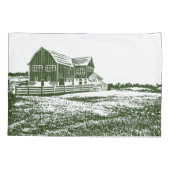 カントリーサイドランドスケープスタイルファームハウス 枕カバー (裏面)