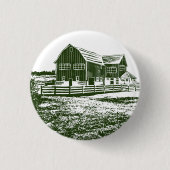 カントリーサイドランドスケープスタイルファームハウス 缶バッジ (正面)