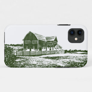 カントリーサイドランドスケープスタイルファームハウス iPhone 11 ケース