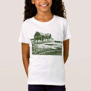 カントリーサイドランドスケープスタイルファームハウス Tシャツ