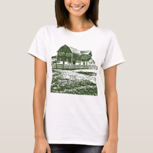 カントリーサイドランドスケープスタイルファームハウス Tシャツ