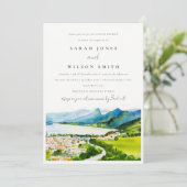 カントリーサイドレイクビレッジランドスケープカップルシャワー 招待状 (スタンド正面)