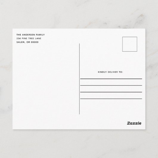 カントリーサルトボックスフ素朴ァミリーホリデーオープンハウス ポストカード (裏面)